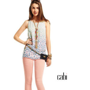 Incredible cabi Spring 2015 HOC Mosaic Print Top